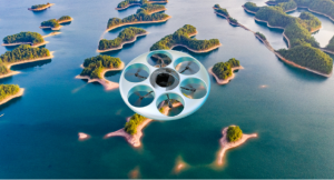 智航“载人飞碟”亮相广东省高质量发展大会